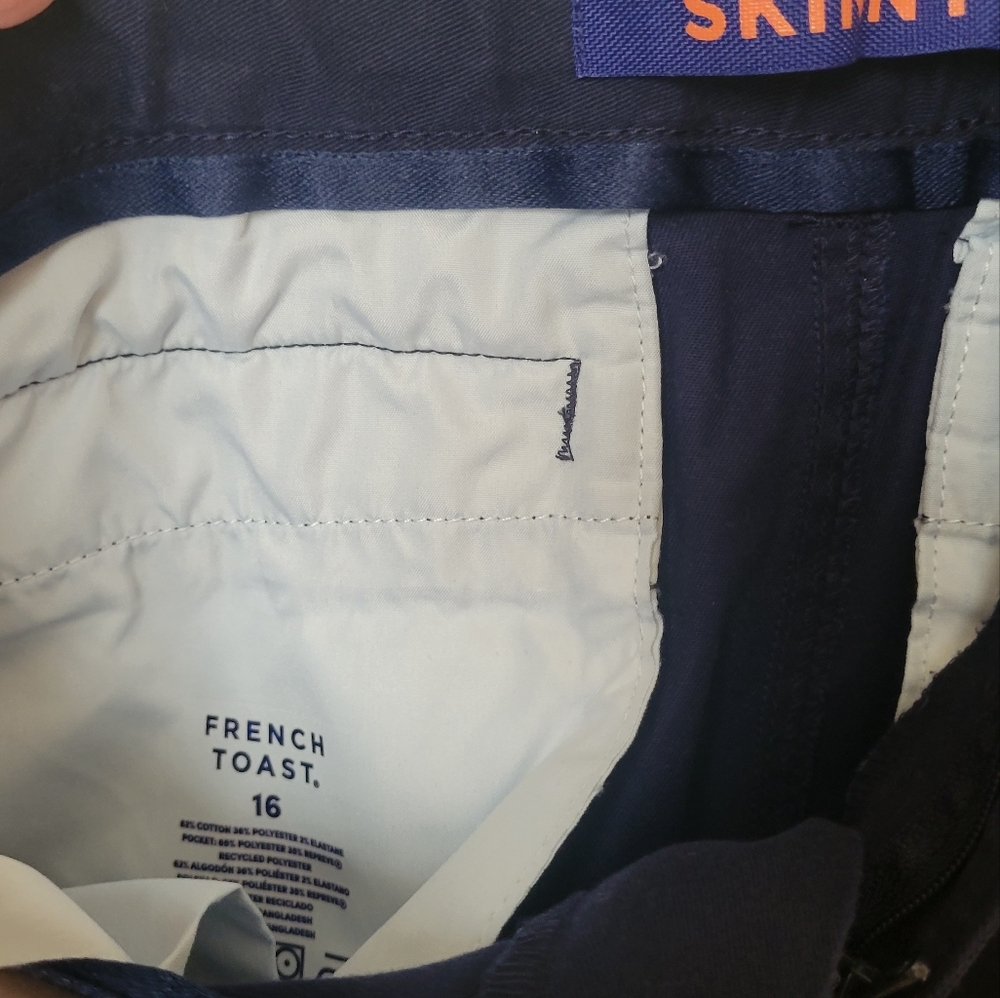Girls French toast uniform skinny pants